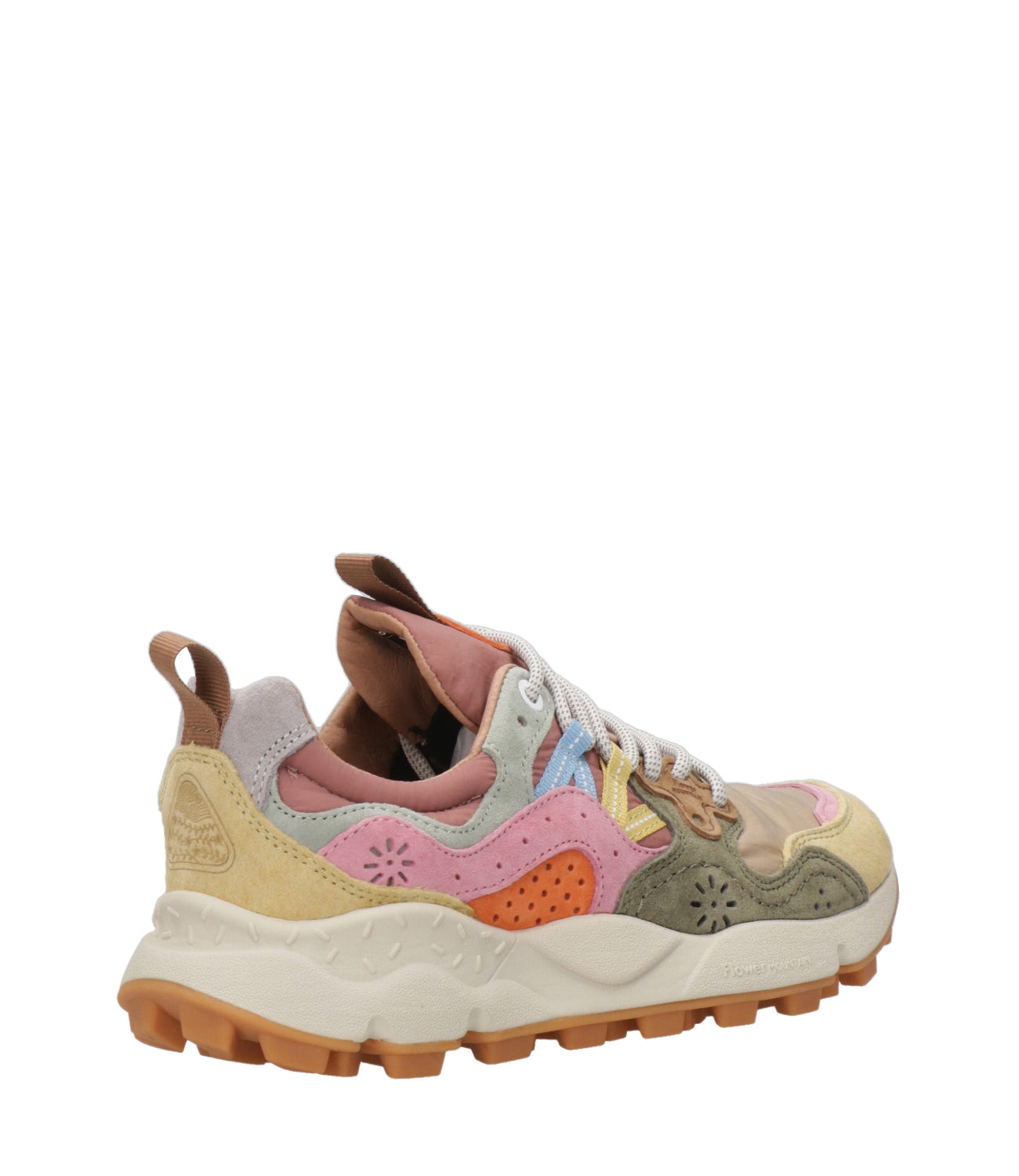 Flower Mountain | Sneakers Yamano 3 Donna Crema Taupe e Militare