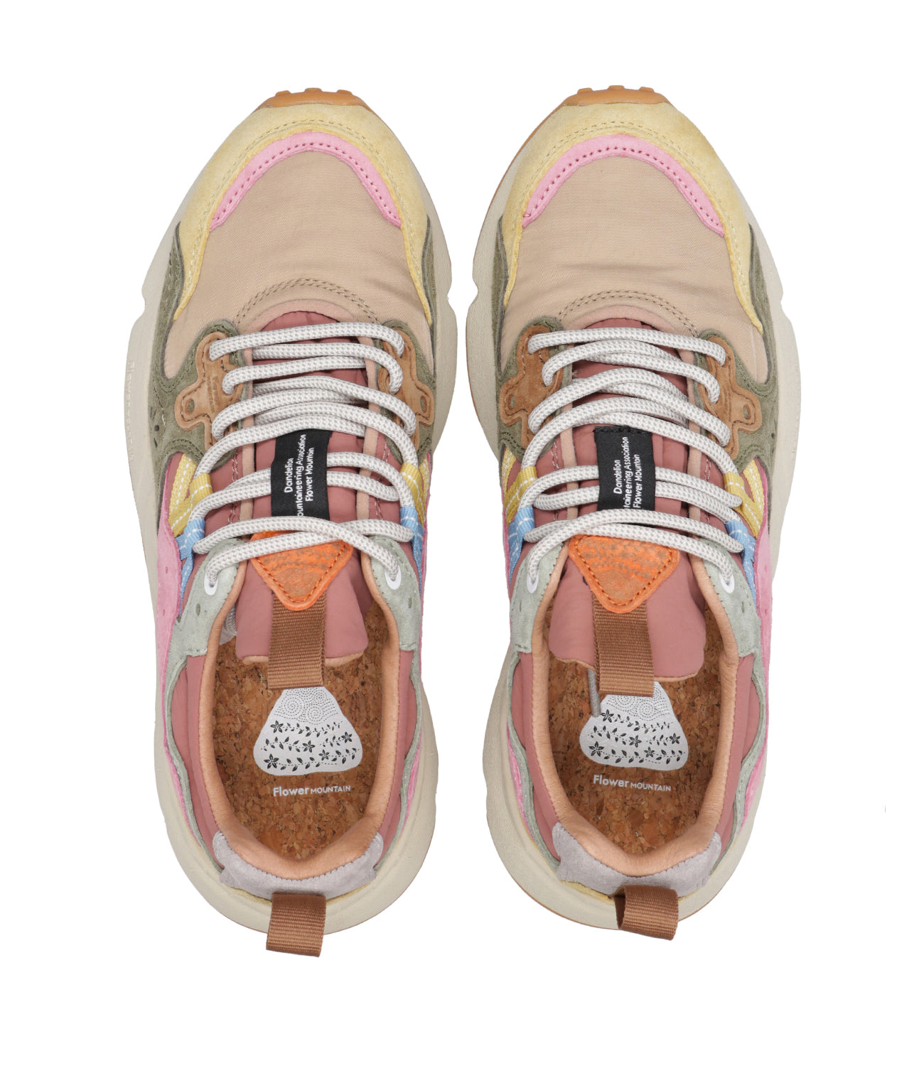 Flower Mountain | Sneakers Yamano 3 Donna Crema Taupe e Militare