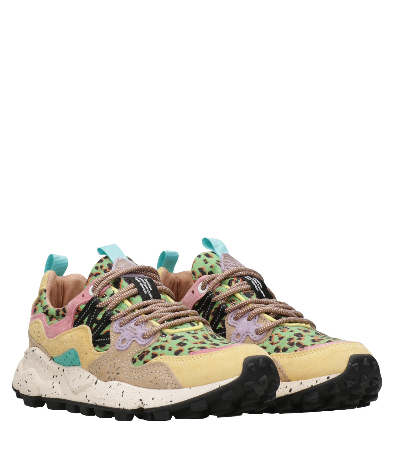 Flower Mountain | Yamano 3 Women's Sneakers Cream Taupe and Military