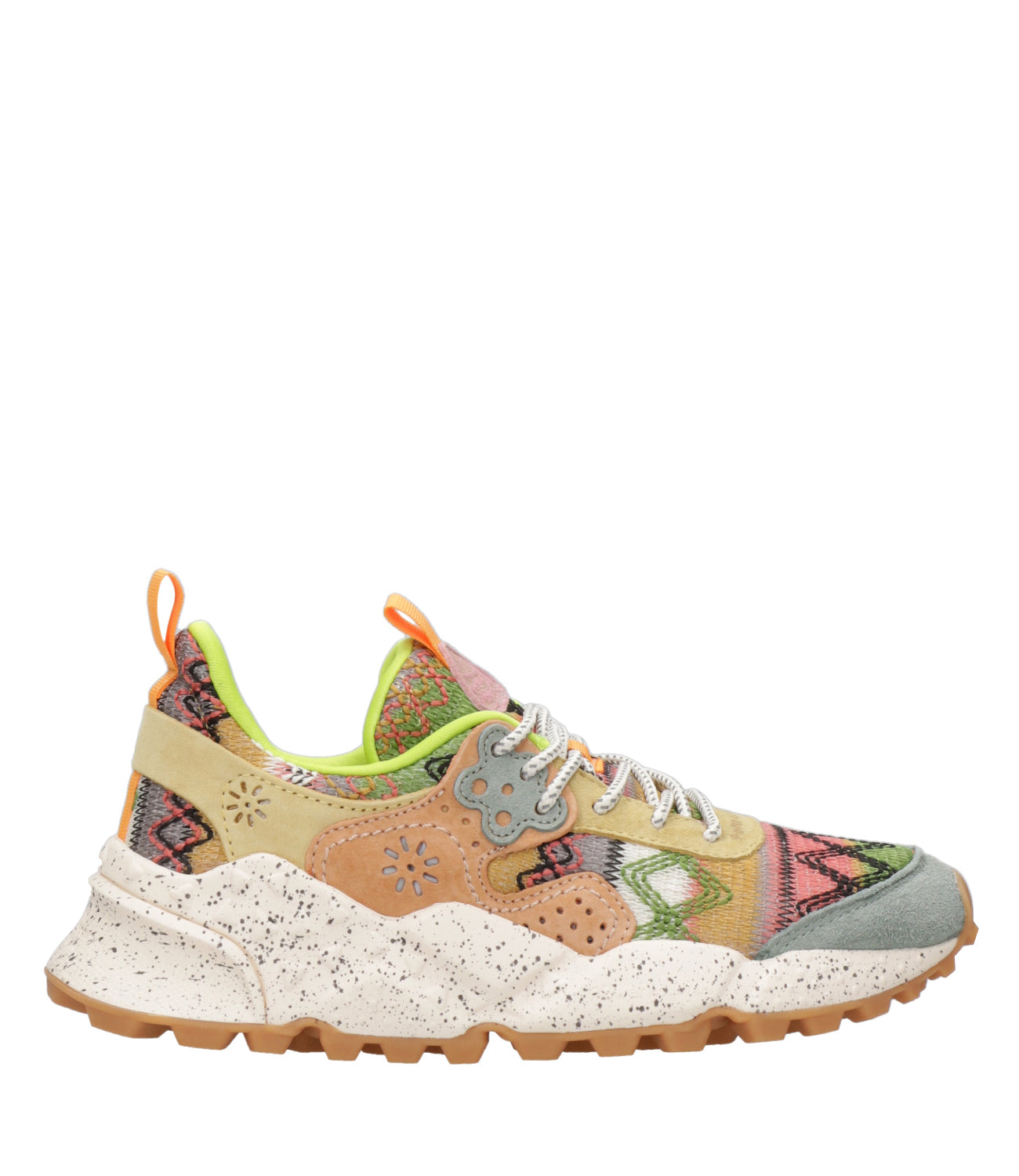 Flower Mountain | Sneakers Kotetsu Multi Fabric Grey Apricot and Cream