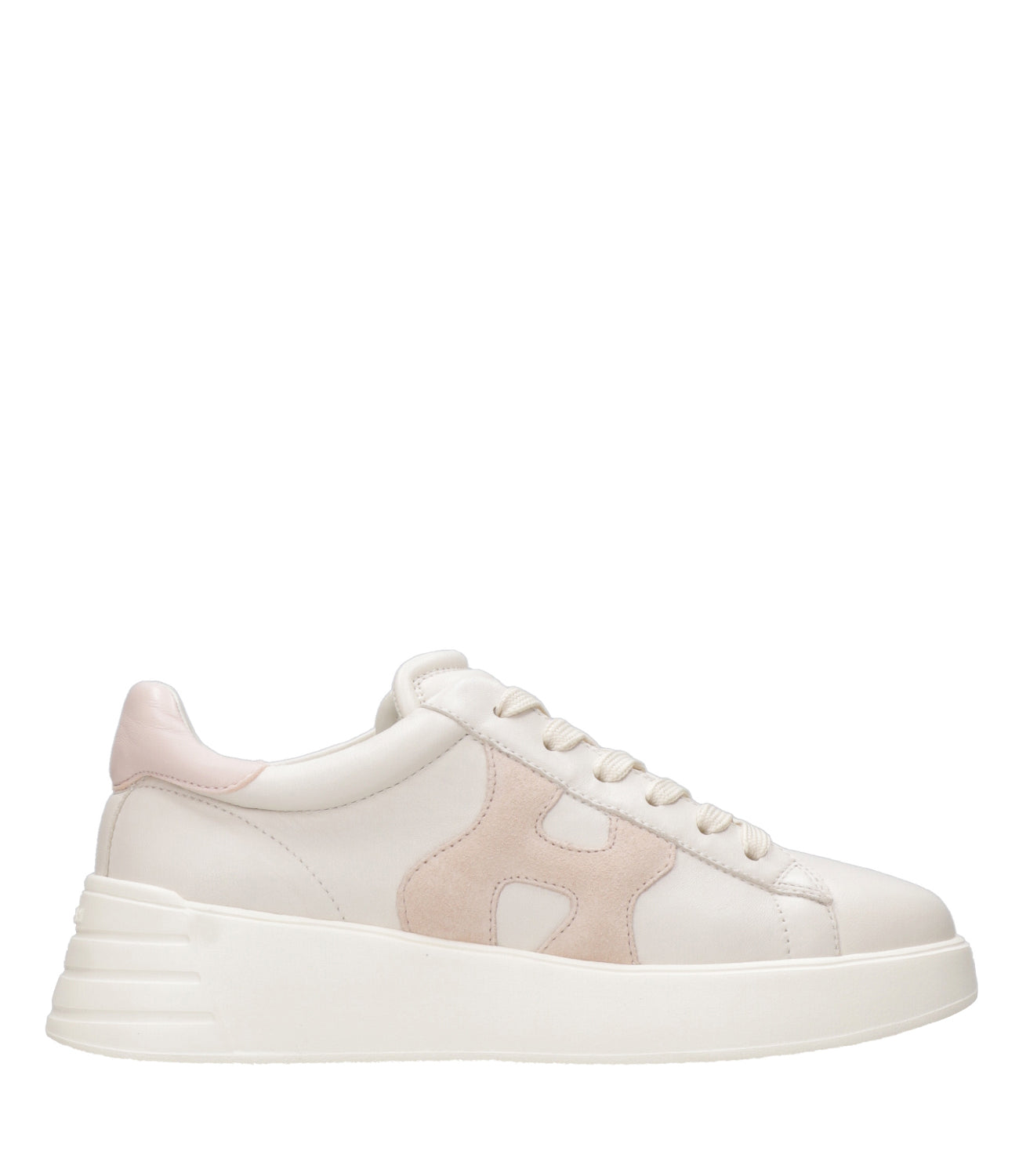 Hogan | Rebel Sneakers H562 Ivory and Pink