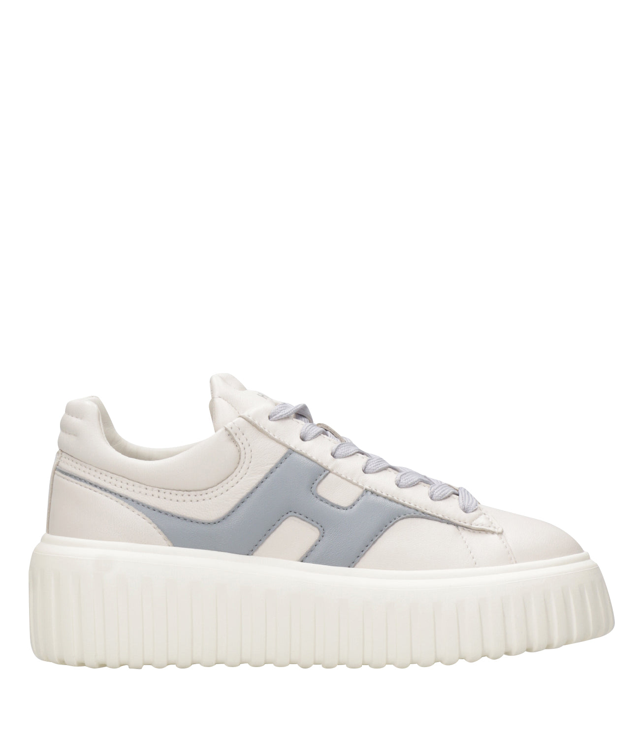 Hogan | Sneakers H-Stripes Cream and Light Blue