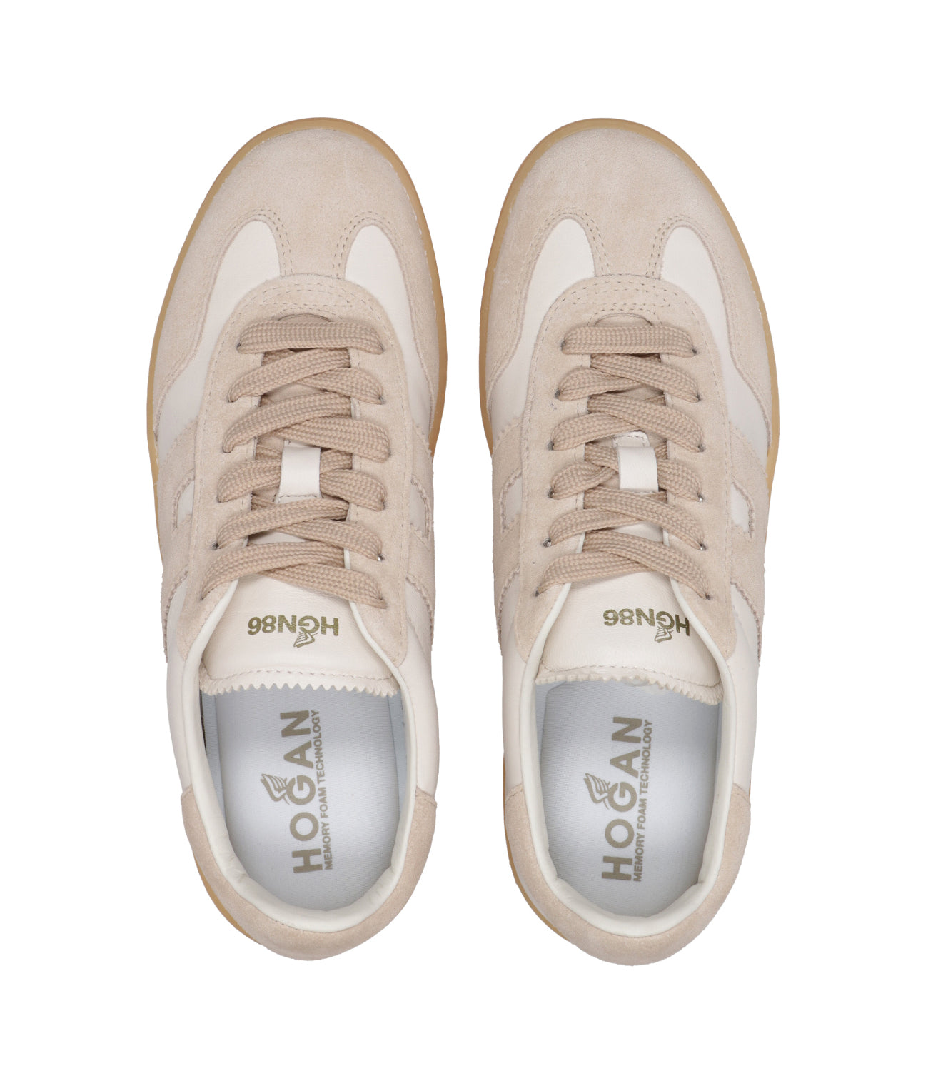 Hogan | Cool Cream and Beige Sneakers