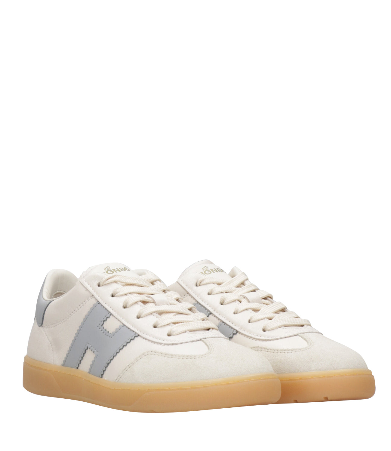 Hogan | Cool Cream and Light Blue Sneakers