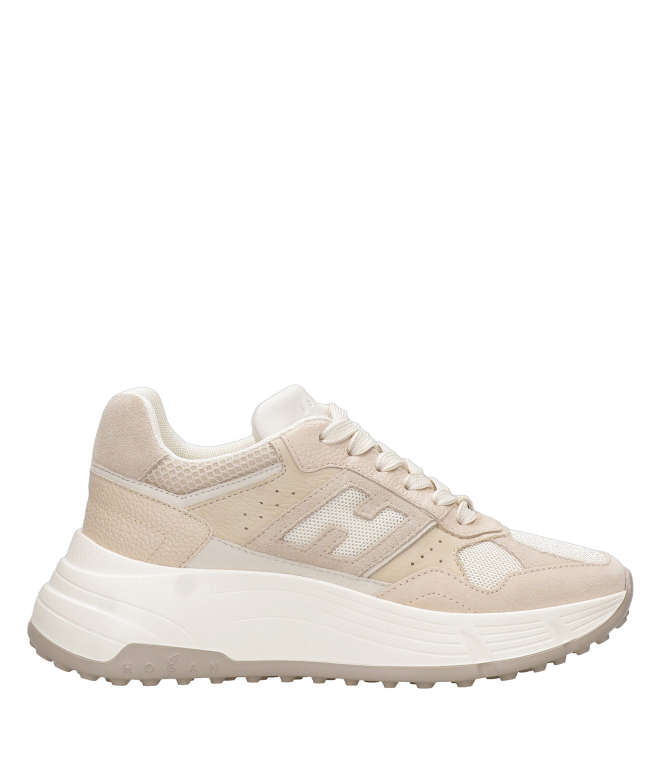 Hogan | Sneakers H669 Lace-up H Beige