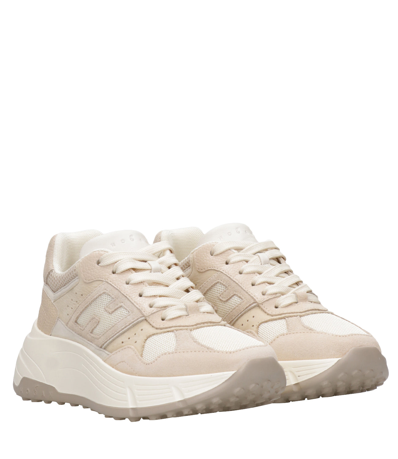 Hogan | Sneakers H669 Lace-up H Beige