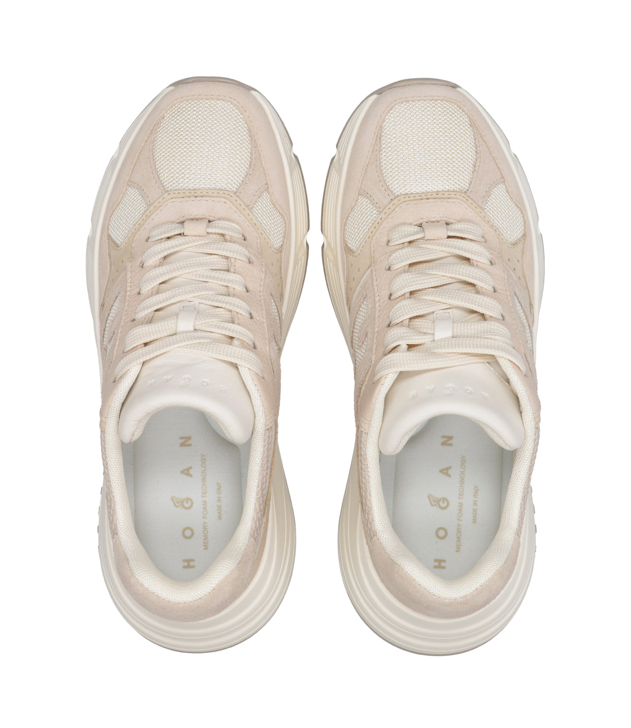 Hogan | Sneakers H669 Lace-up H Beige