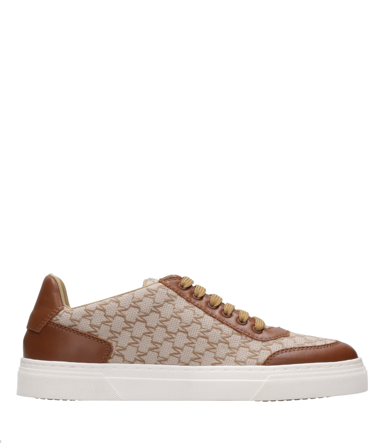 Max Mara | Citysneak Leather and Beige Sneakers