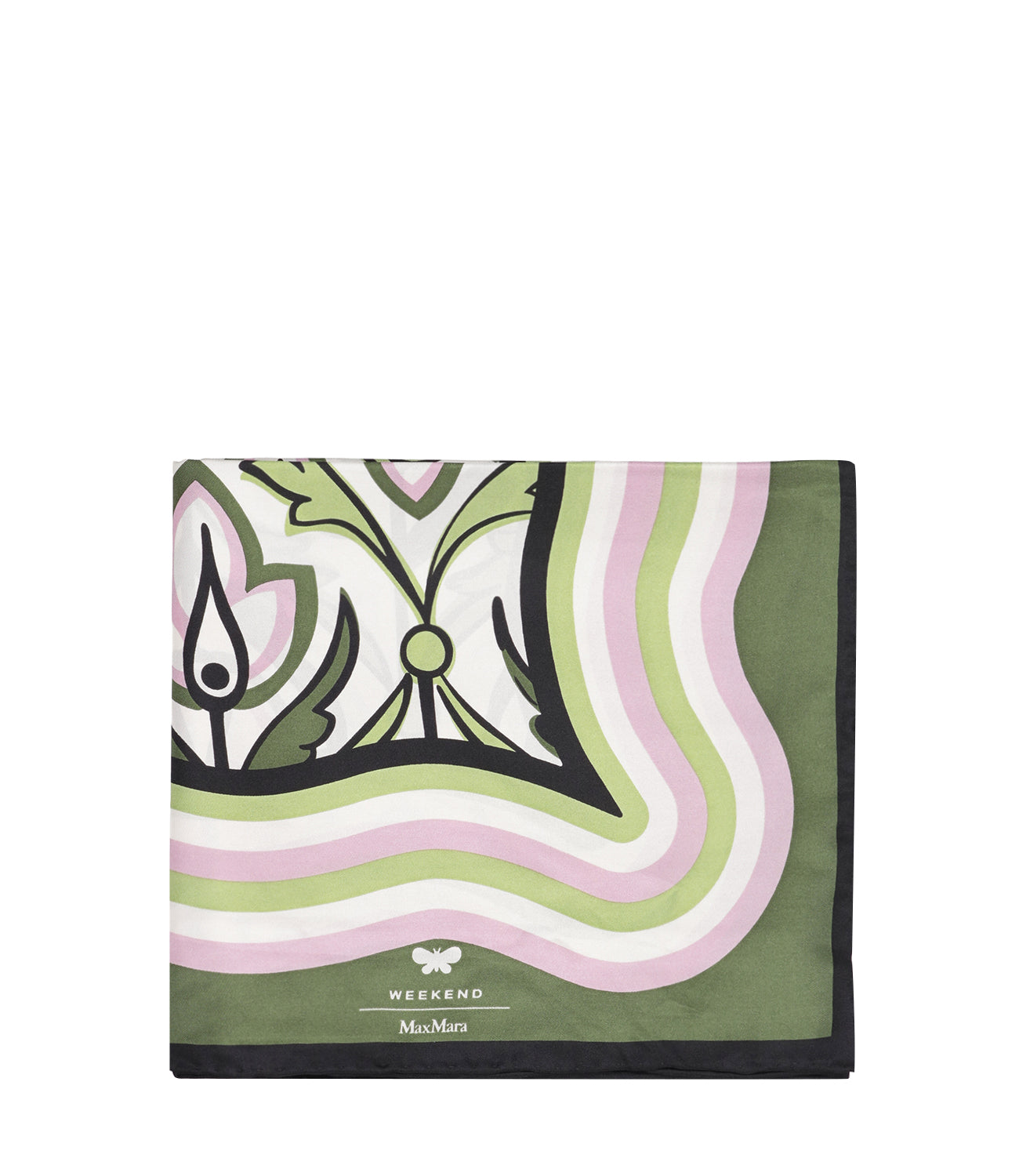 Max Mara Weekend | Green and Pink Scarf