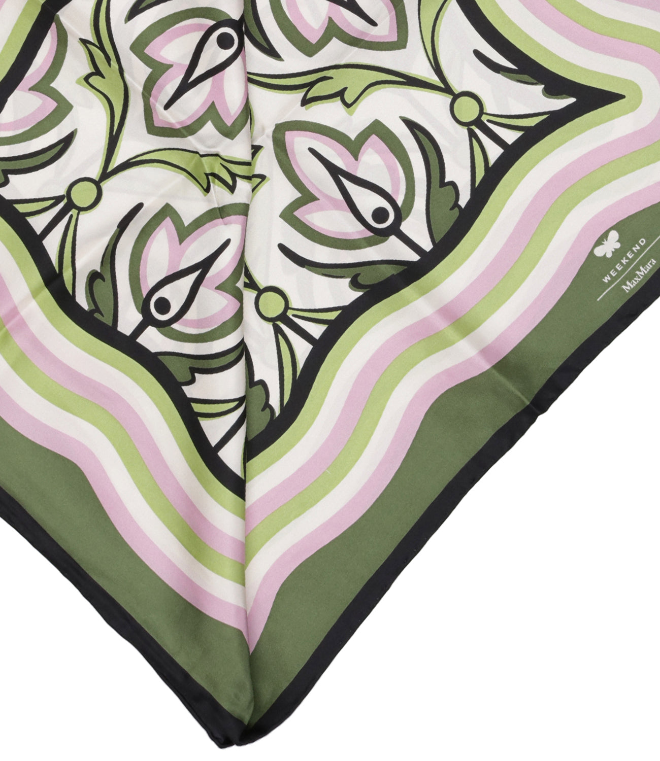 Max Mara Weekend | Green and Pink Scarf