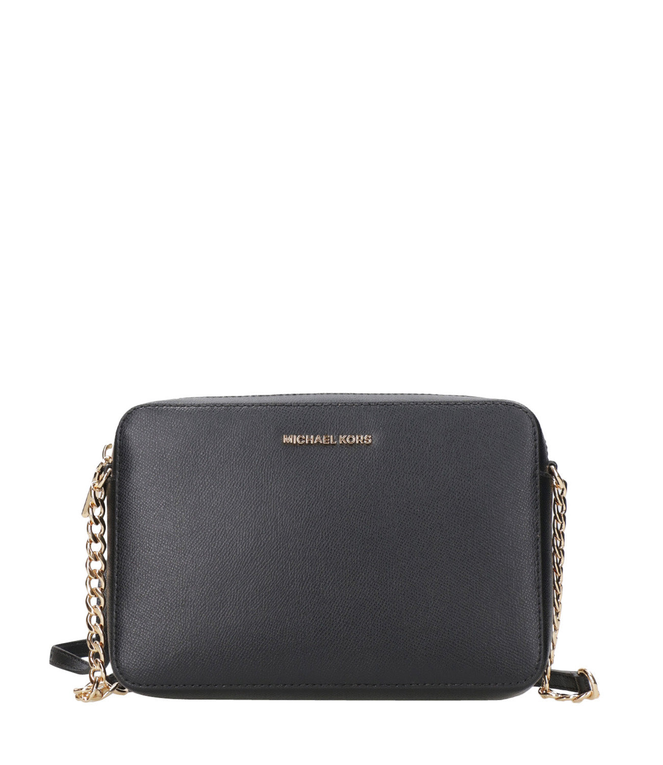 Michael Kors top black leather shoulder bag