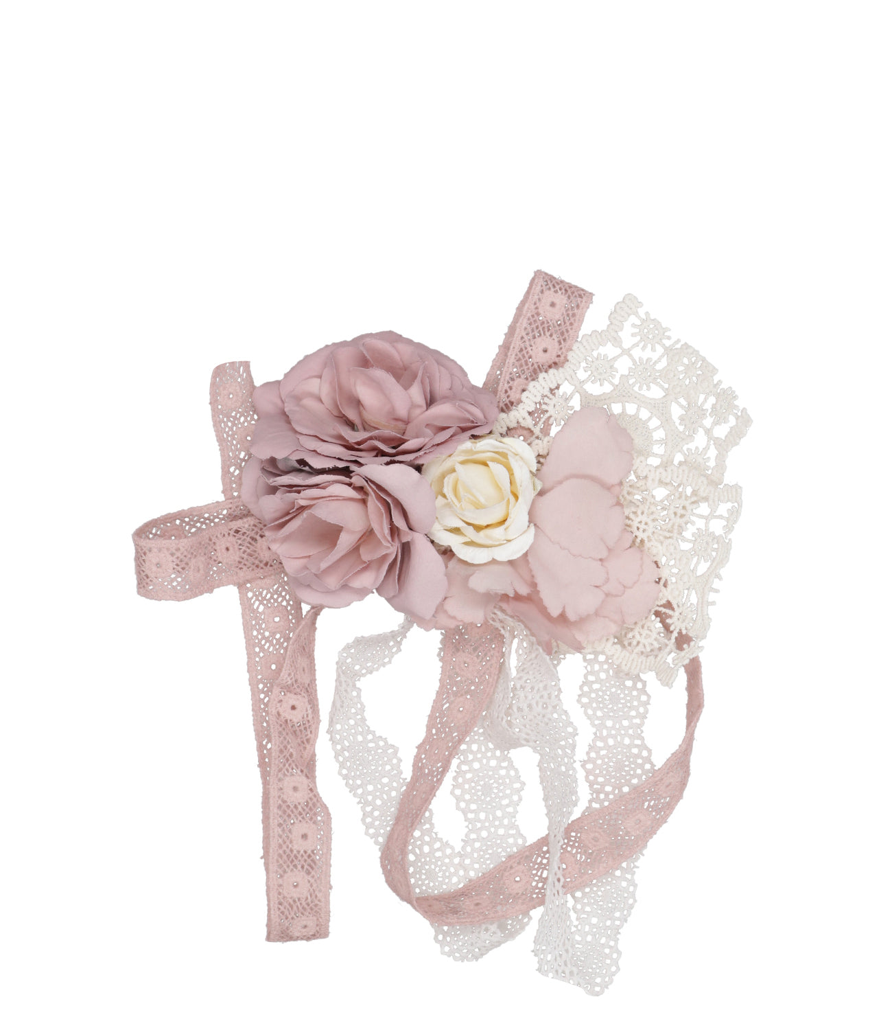 Mimilu | White and Antique Pink Clip