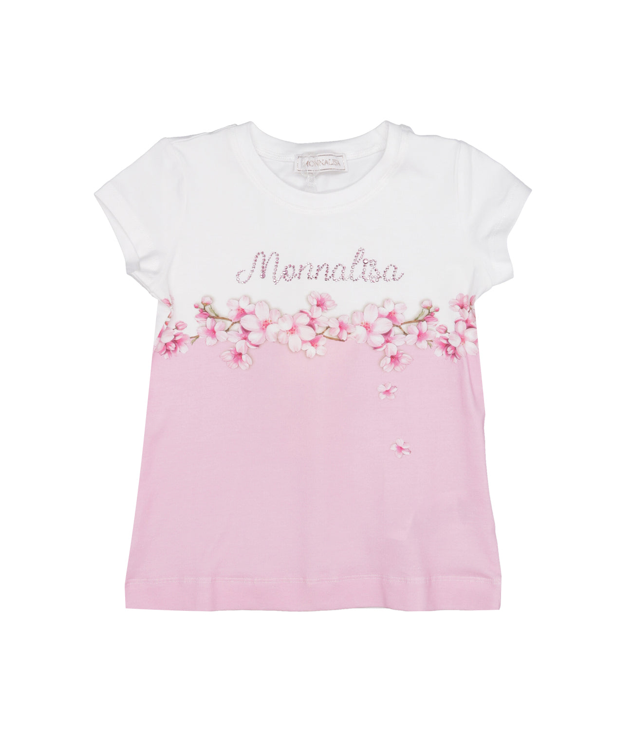 Monnalisa | T-Shirt Rosa e Bianca