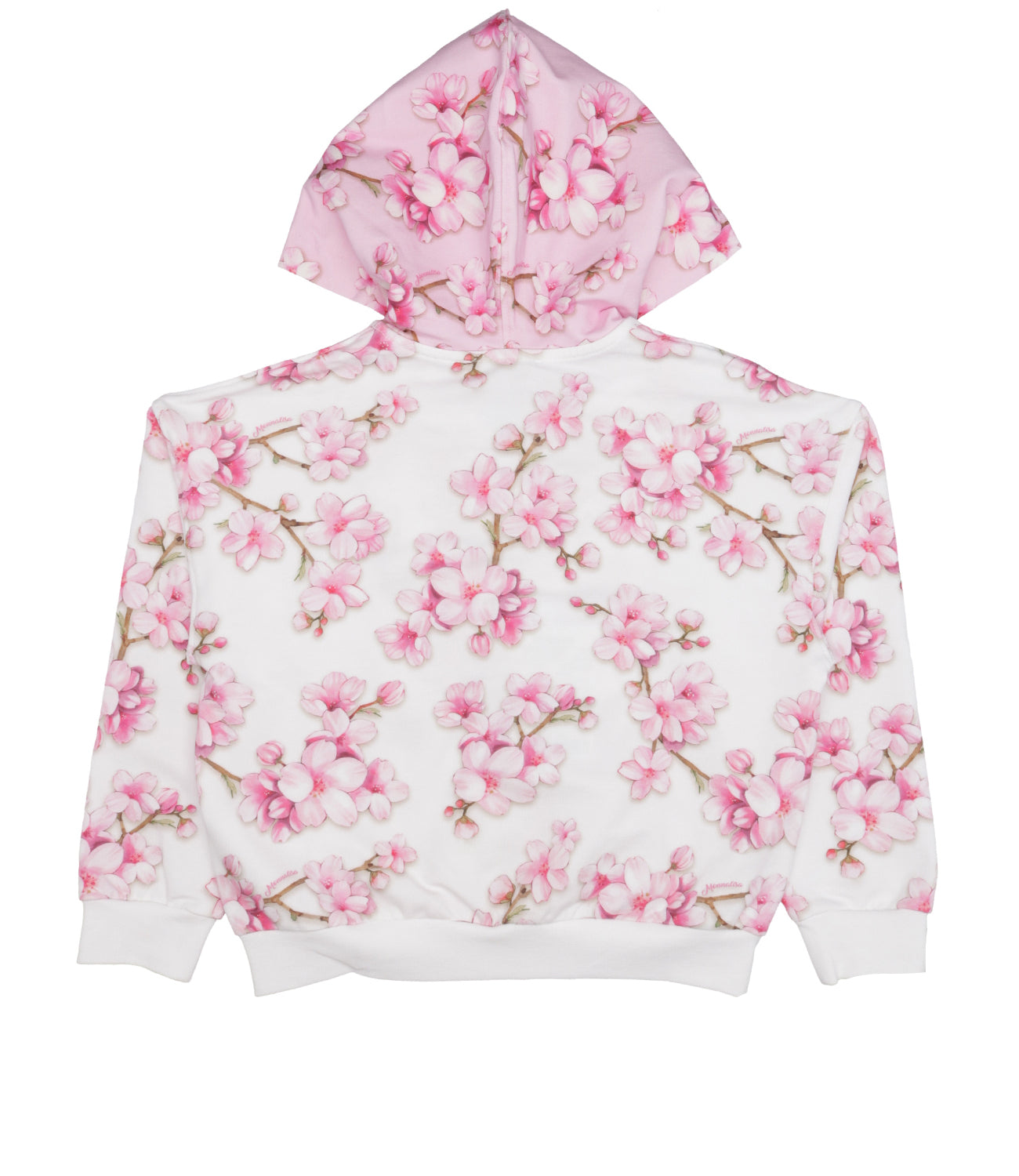 Monnalisa | White and Pink Sweatshirt