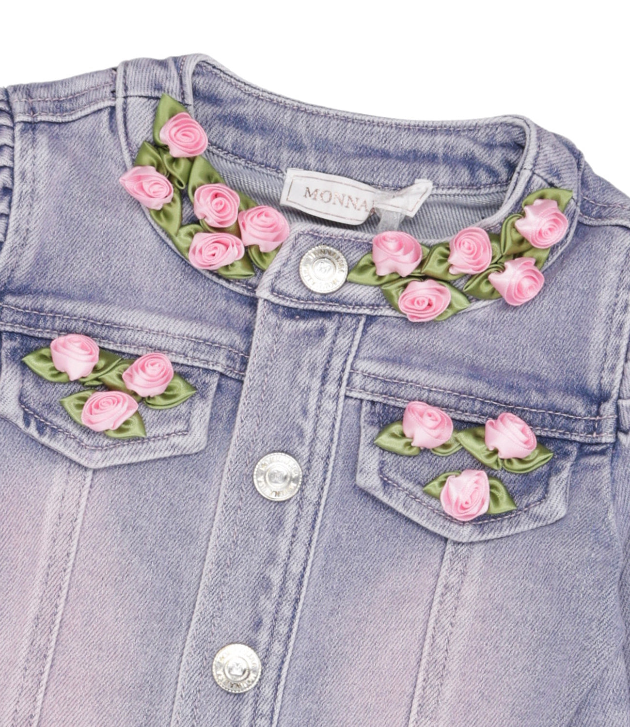 Monnalisa | Giacca Denim e Rosa