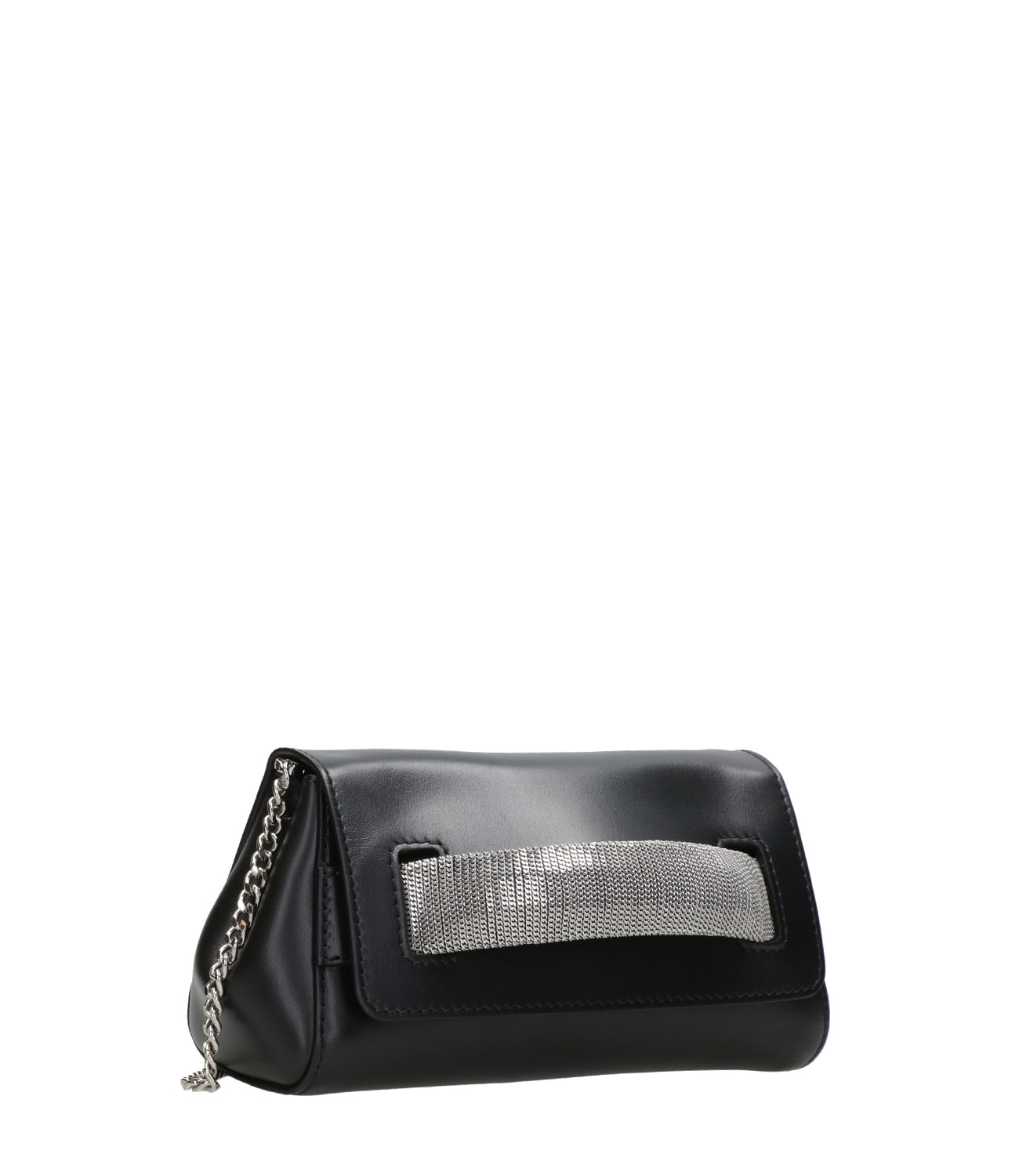 Orciani | Bag Gossip Nappa Chain Black and Silver