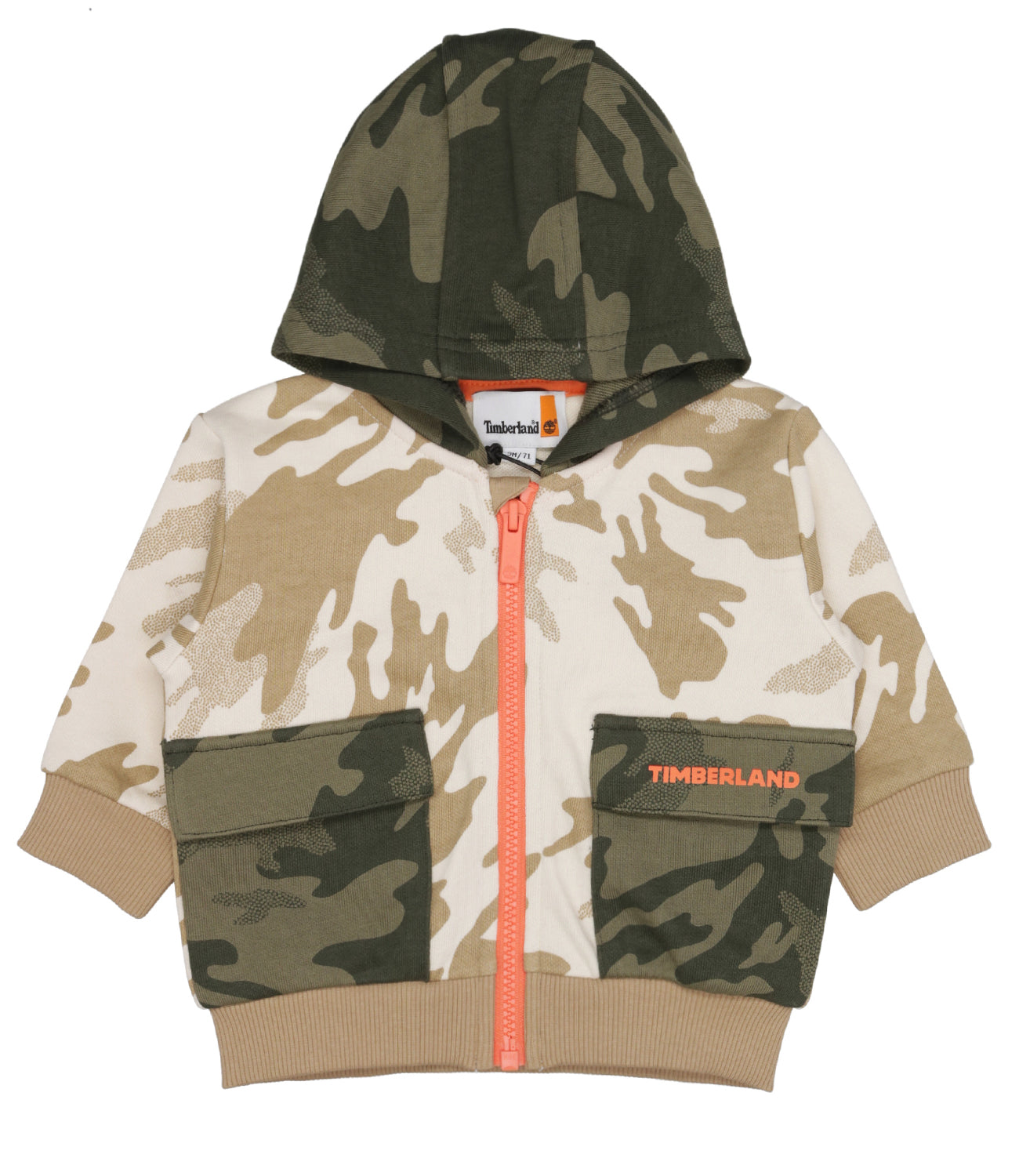 Timberland Kids | Felpa Militare e Sabbia