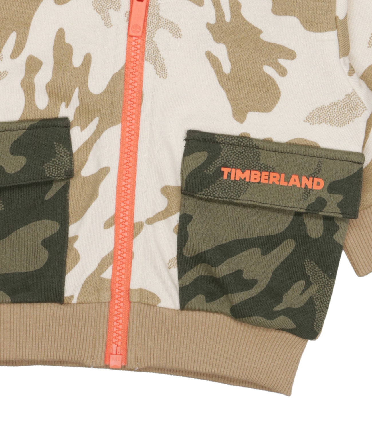 Timberland Kids | Felpa Militare e Sabbia