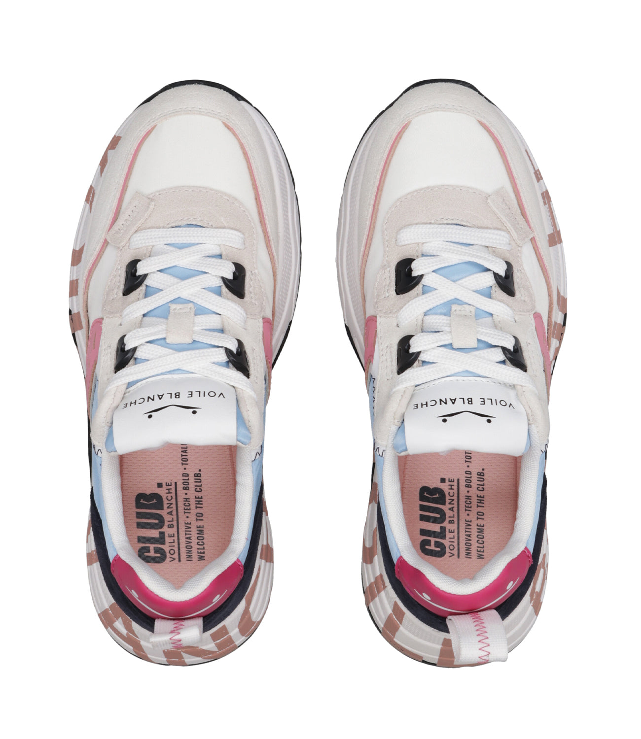 Voile Blanche | Sneakers Club105 Bianco e Celeste