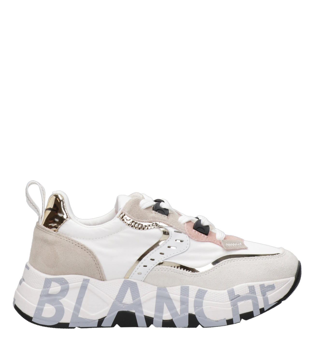 Voile Blanche | Sneakers Club105 Bianco Sabbia e Platino