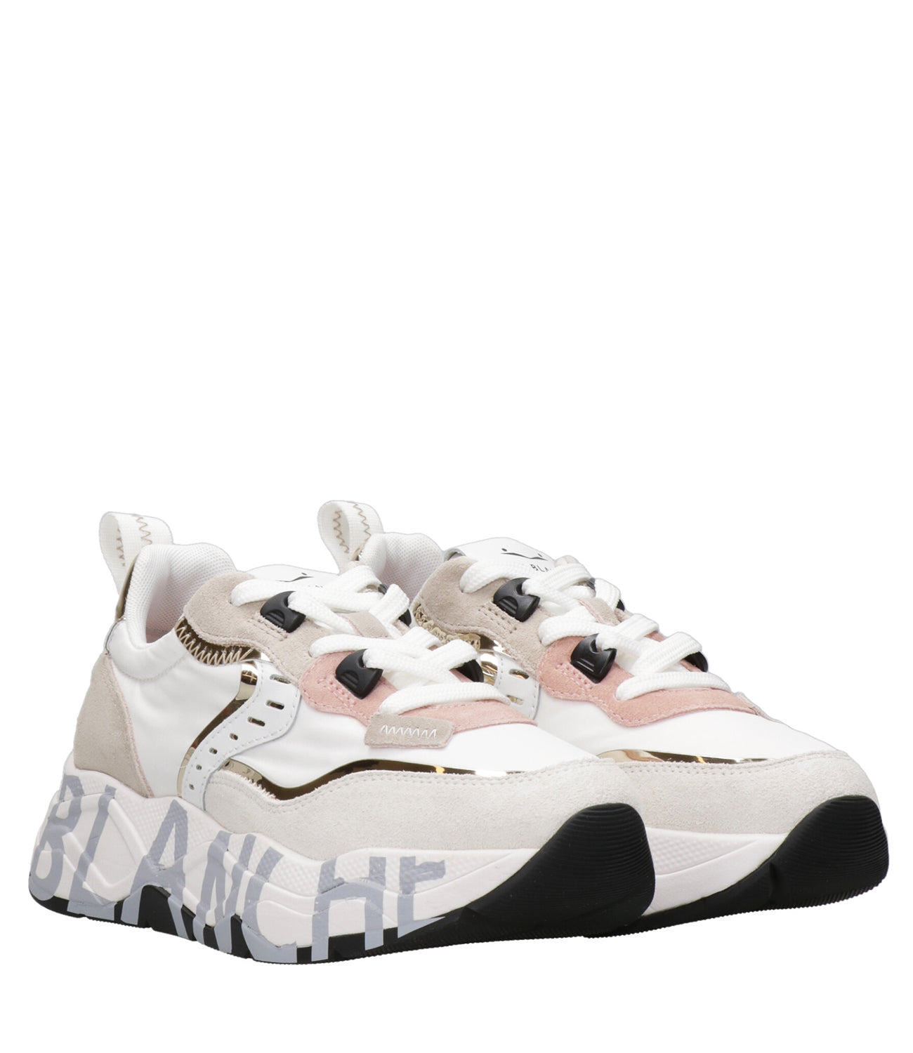 Voile Blanche | Sneakers Club105 Bianco Sabbia e Platino