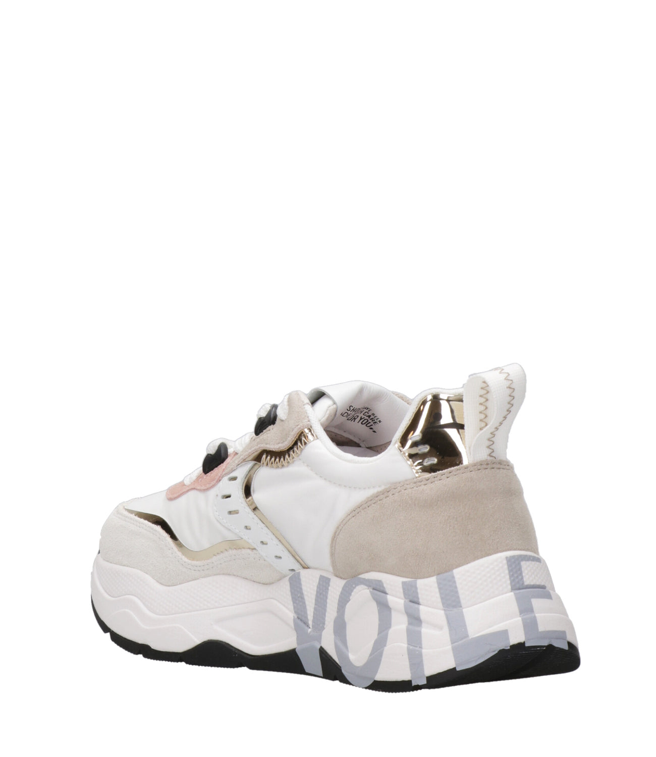 Voile Blanche | Sneakers Club105 Bianco Sabbia e Platino