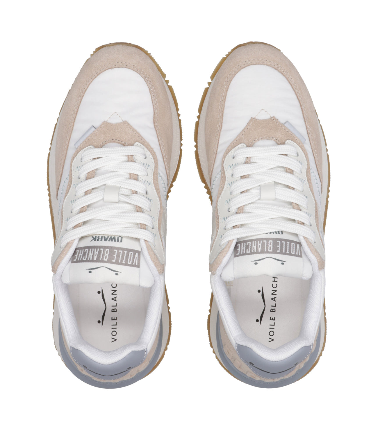 Voile Blanche | Sneakers Qwark Wasy Woman Beige and White