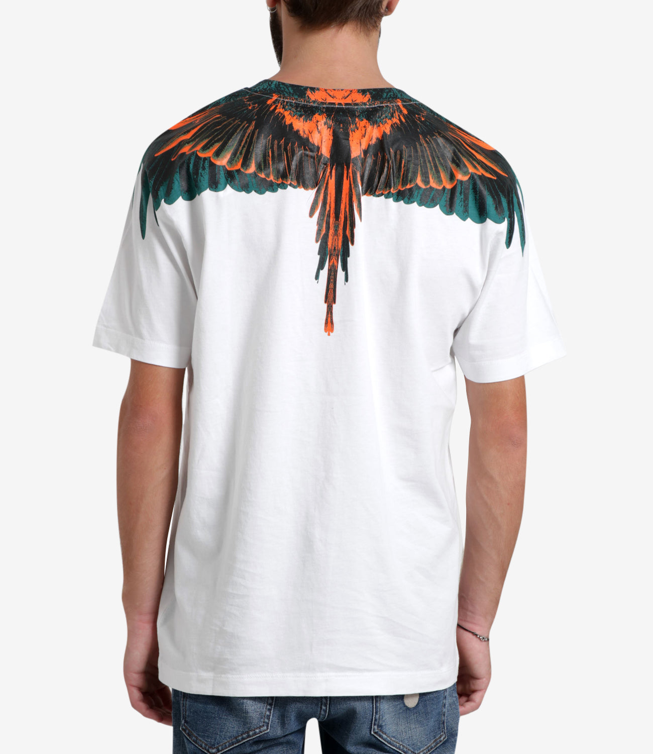 Marcelo Burlon | White and Orange T-Shirt