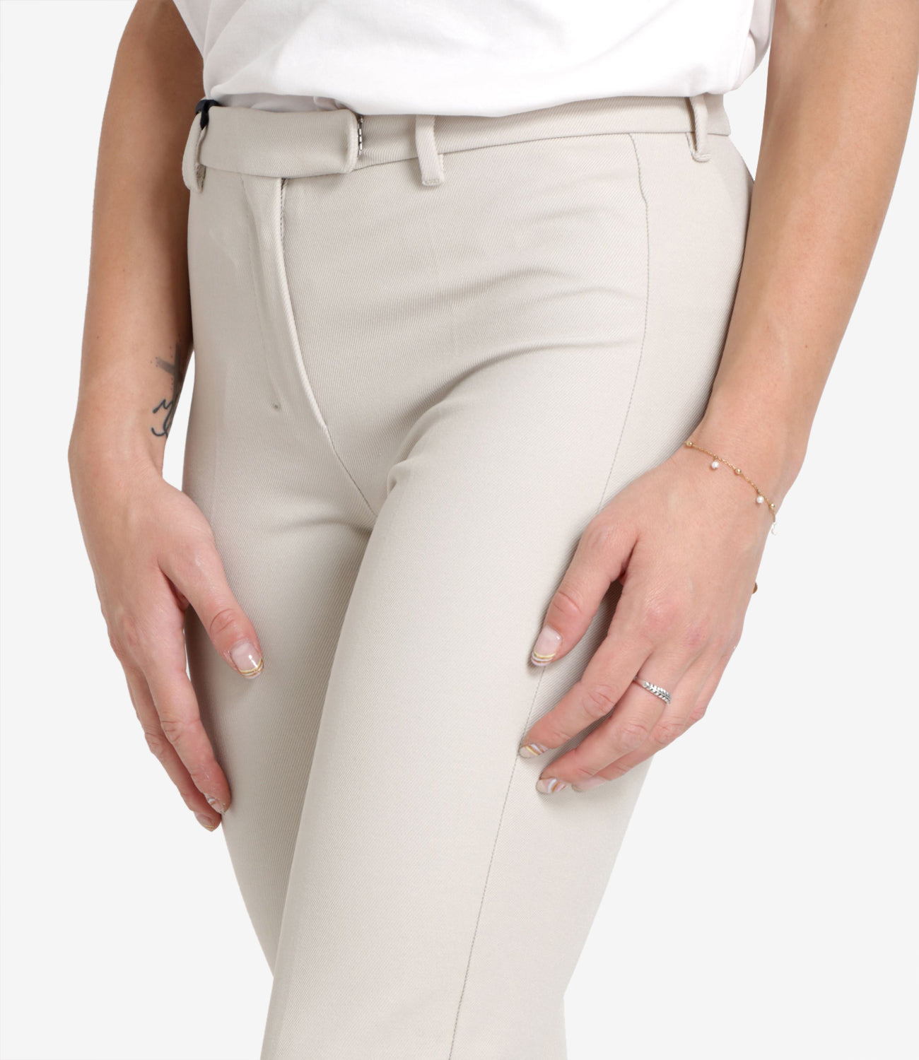 S Max Mara | Cream pants