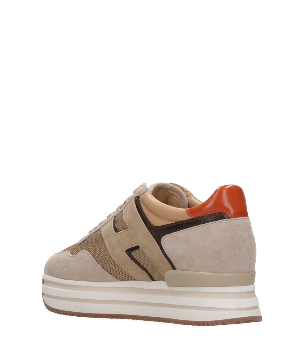 Hogan | Sneakers Midi Platform H483 Lace-up Beige