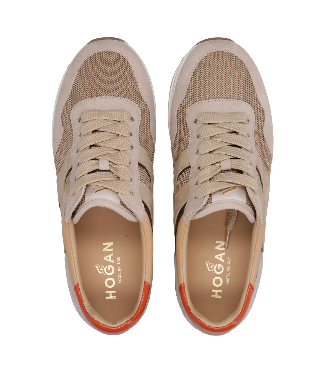 Hogan | Sneakers Midi Platform H483 Lace-up Beige