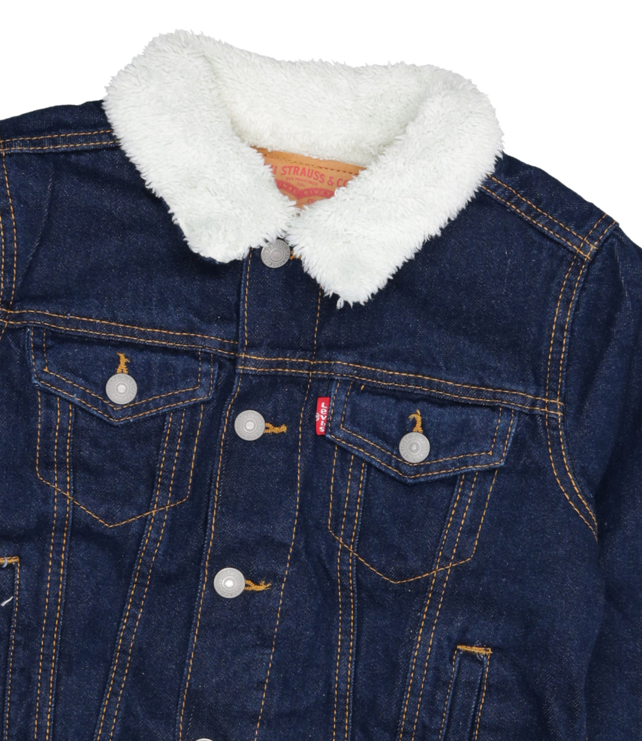 Levis Kids | Giubbotto Sherpa Trucker Denim Scuro