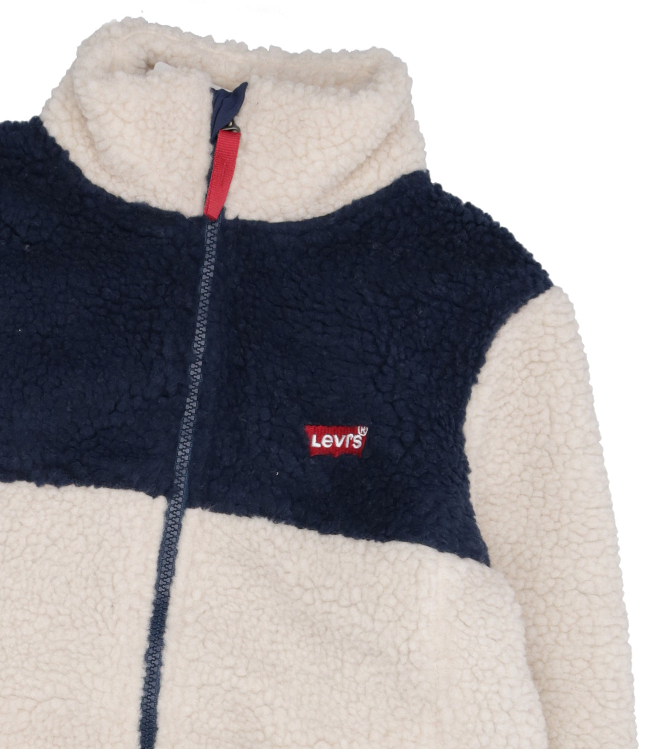 Levis Kids | Jacket Color Block Sherpa Trucker Beige and Blue