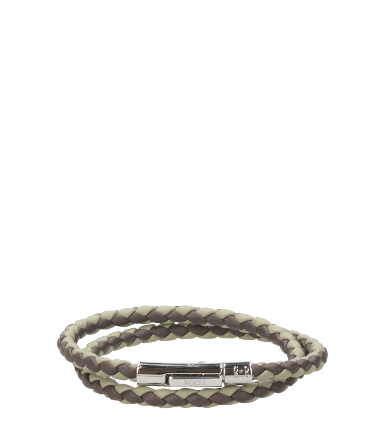 Man BROWN Bracelet in Leather XEMB4100100RLXSS410 | Tods
